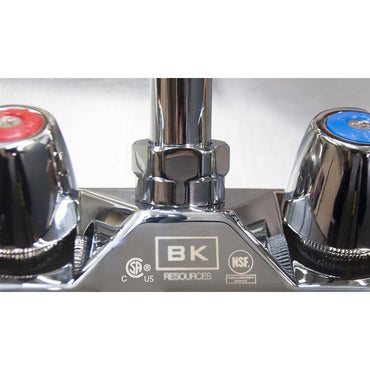 BK Resources Stainless Steel Hand Sink with Faucet, 14" l x 10" w x 5" d (BKEBKHSW1410PG)