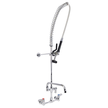 BK Resources WorkForce Prerinse Add-A-Faucet, 4.62" Height/12" Reach, Chrome (BKEVSMPRAF12M)