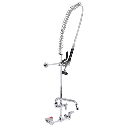 BK Resources WorkForce Prerinse Add-A-Faucet, 4.62" Height/12" Reach, Chrome (BKEVSMPRAF12M)