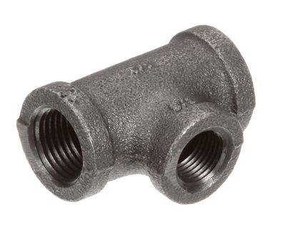 BKI Ft0538 Tee, 1/2 X 1/2 X 3/8, Black (BKIFT0538)