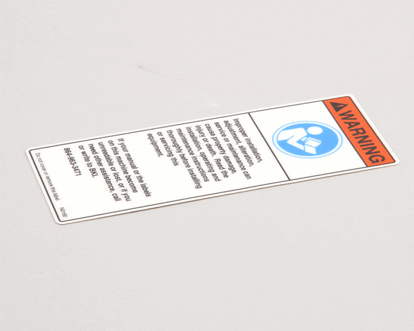 BKI N0160 Decal, Before Using This Machi (BKIN0160)