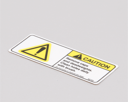 BKI N0163 Decal, Remove Caps, Clean (BKIN0163)