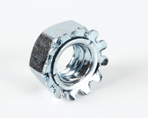 BKI Wsh248 Washered Locknut, 1/4-20 Zinc (BKIWSH248)