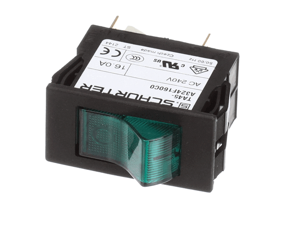 Bakers Pride 2E-1300220 Switch;Rocker Dpst Green 16 Am (BKP2E-1300220)