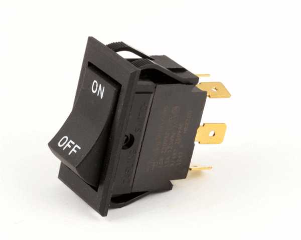 Blodgett 30465 Switch, Rocker Dpdt Matt Black (BL30465)