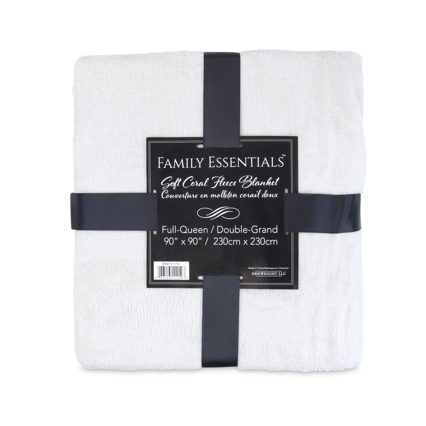 Arkwright Home® Family Essentials Coral Fleece Blanket Queen 90x90 Assorted, 12/Case (BLKT-CORAL-90X90-CS)