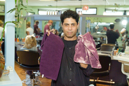 Hospeco® Cotton Jr. Salon Towel 16x27 Eggplant, 180/Case (HOSBBJ-1627-2-5EGP-CS)