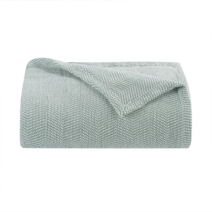 Aston & Arden Chenille Bed Blanket Queen Green (P-BLT-CHN-QN-GR)
