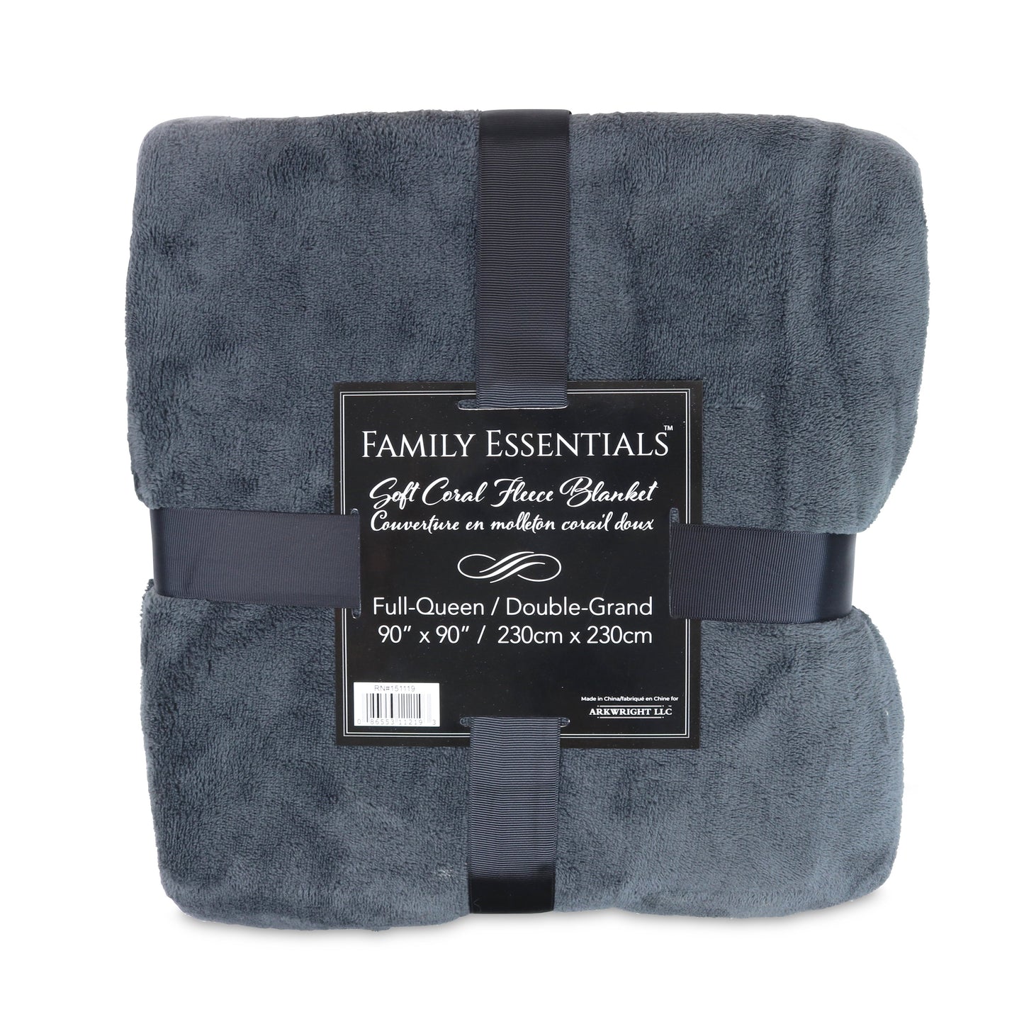 Arkwright Home® Family Essentials Coral Fleece Blanket Twin 66x90 Assorted, 12/Case (BLKT-CORAL-66X90-CS)