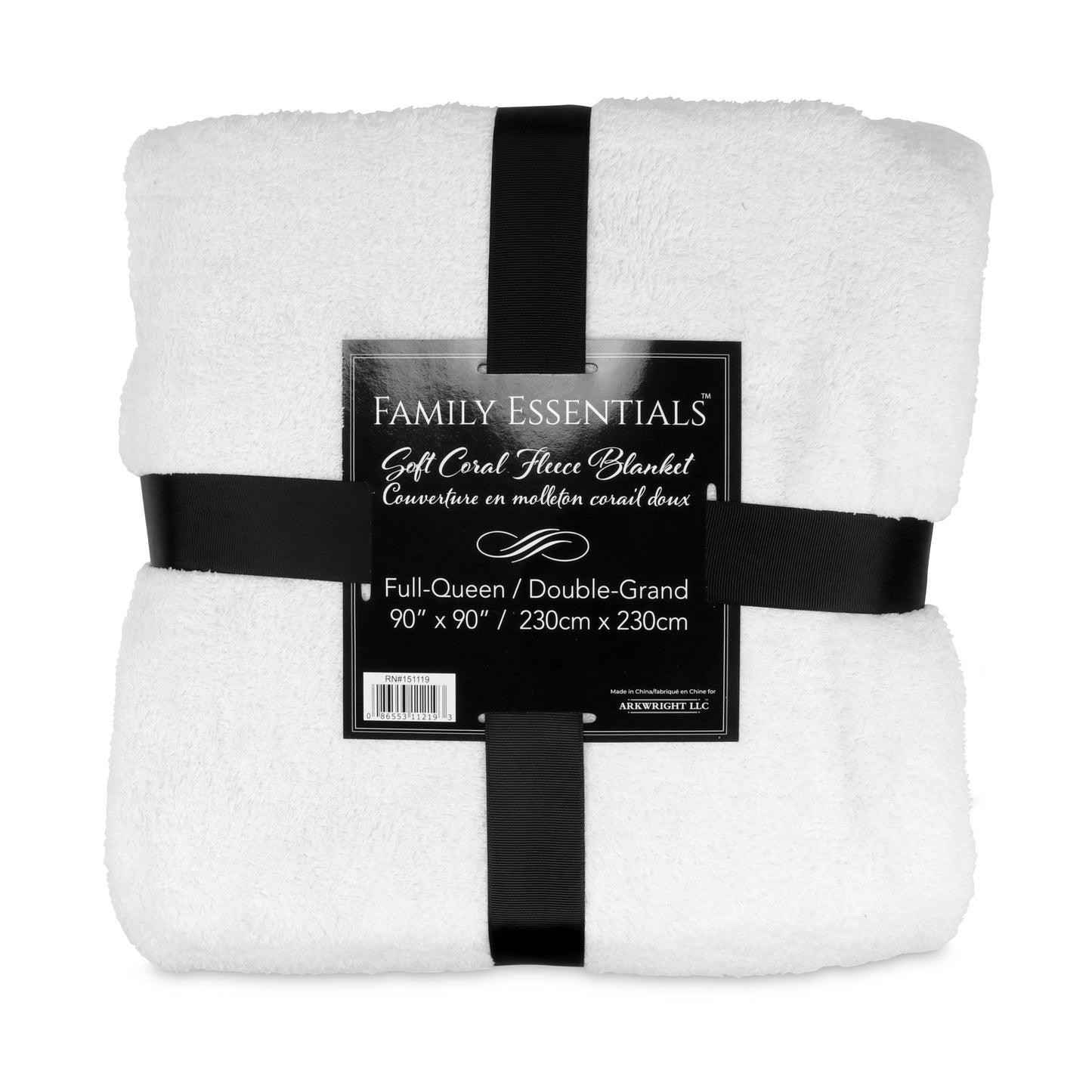 Arkwright Home® Family Essentials Coral Fleece Blanket King 108x90 Assorted, 12/Case (BLKT-CORAL-108X90-CS)