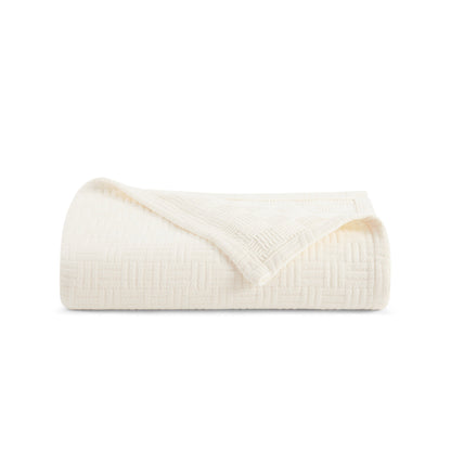 Arkwright Home® Host & Home Cotton Bed Blanket Queen Ivory, 4/Case (BLKT-COT-9090-IV)