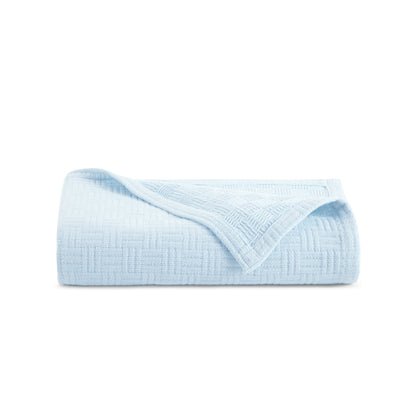 Arkwright Home® Host & Home Cotton Bed Blanket Queen Light Blue, 4/Case (BLKT-COT-9090-LB)