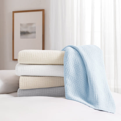 Arkwright Home® Host & Home Cotton Bed Blanket King White, 4/Case (BLKT-COT-10490-WH)