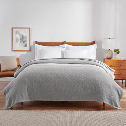 Arkwright Home® Host & Home Cotton Bed Blanket Queen Light Gray, 4/Case (BLKT-COT-9090-LG)