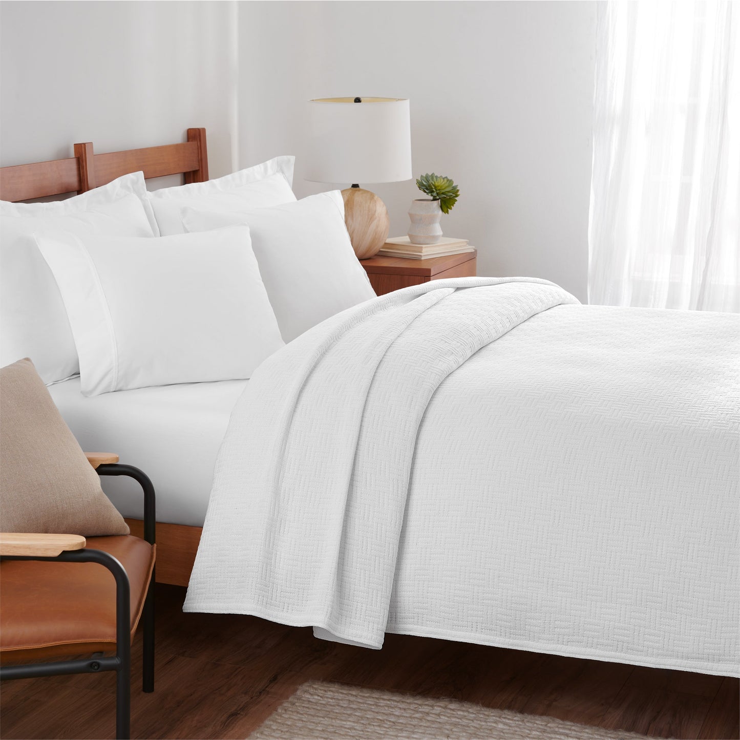 Arkwright Home® Host & Home Cotton Bed Blanket Twin White, 4/Case (BLKT-COT-6890-WH)