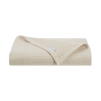 Aston & Arden Waffle Bed Blanket Queen Beige (P-BLT-WFL-QN-BG)