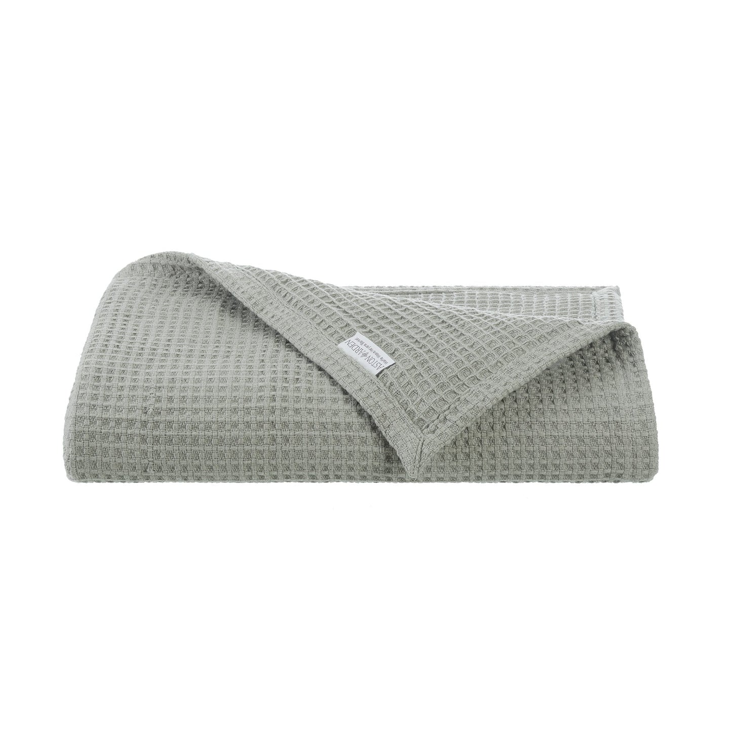 Aston & Arden Waffle Bed Blanket Queen Green (P-BLT-WFL-QN-GR)
