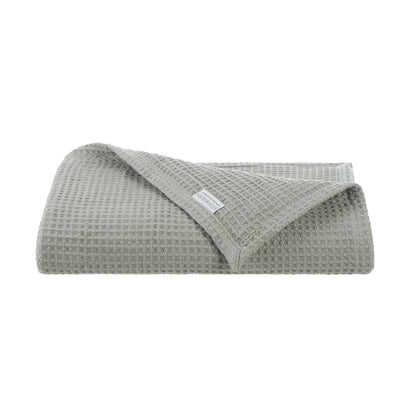 Aston & Arden Waffle Bed Blanket Queen Green (P-BLT-WFL-QN-GR)