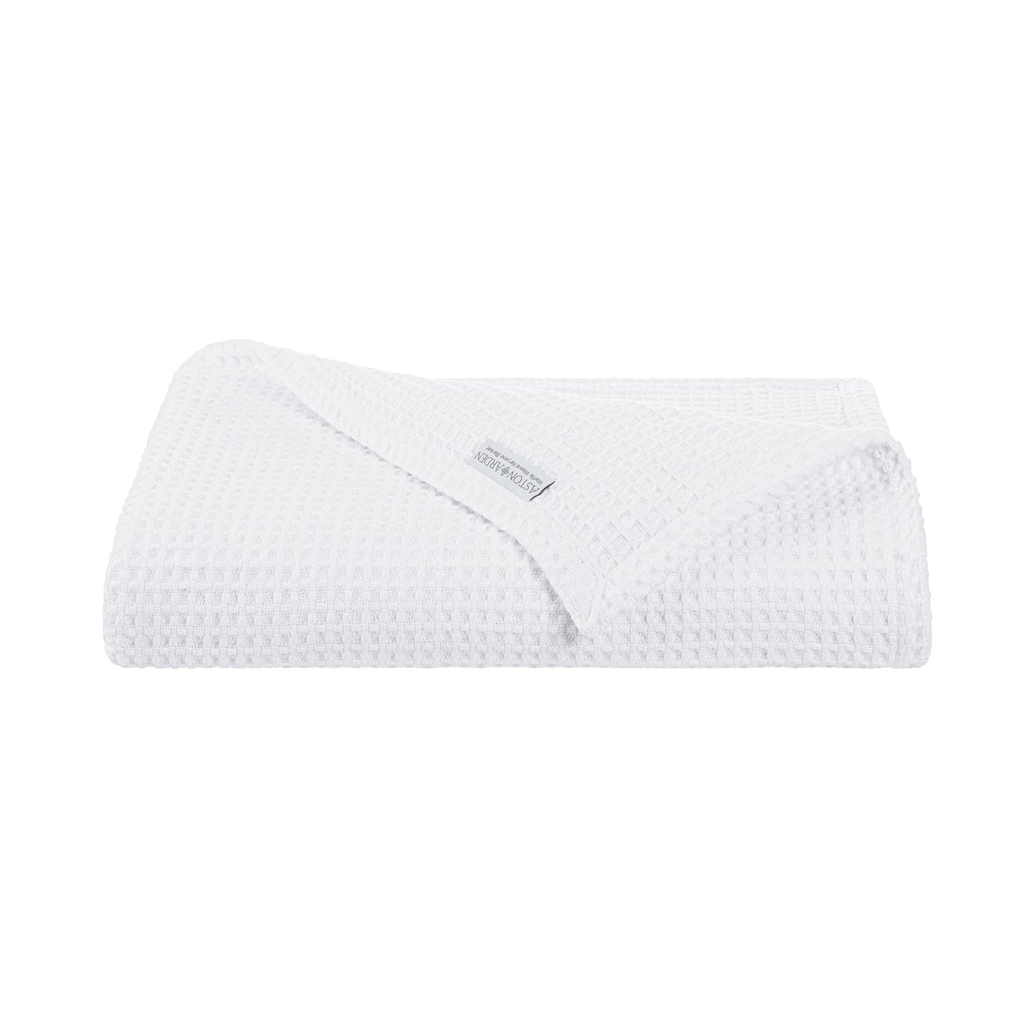 Aston & Arden Waffle Bed Blanket Queen White (P-BLT-WFL-QN-WH)