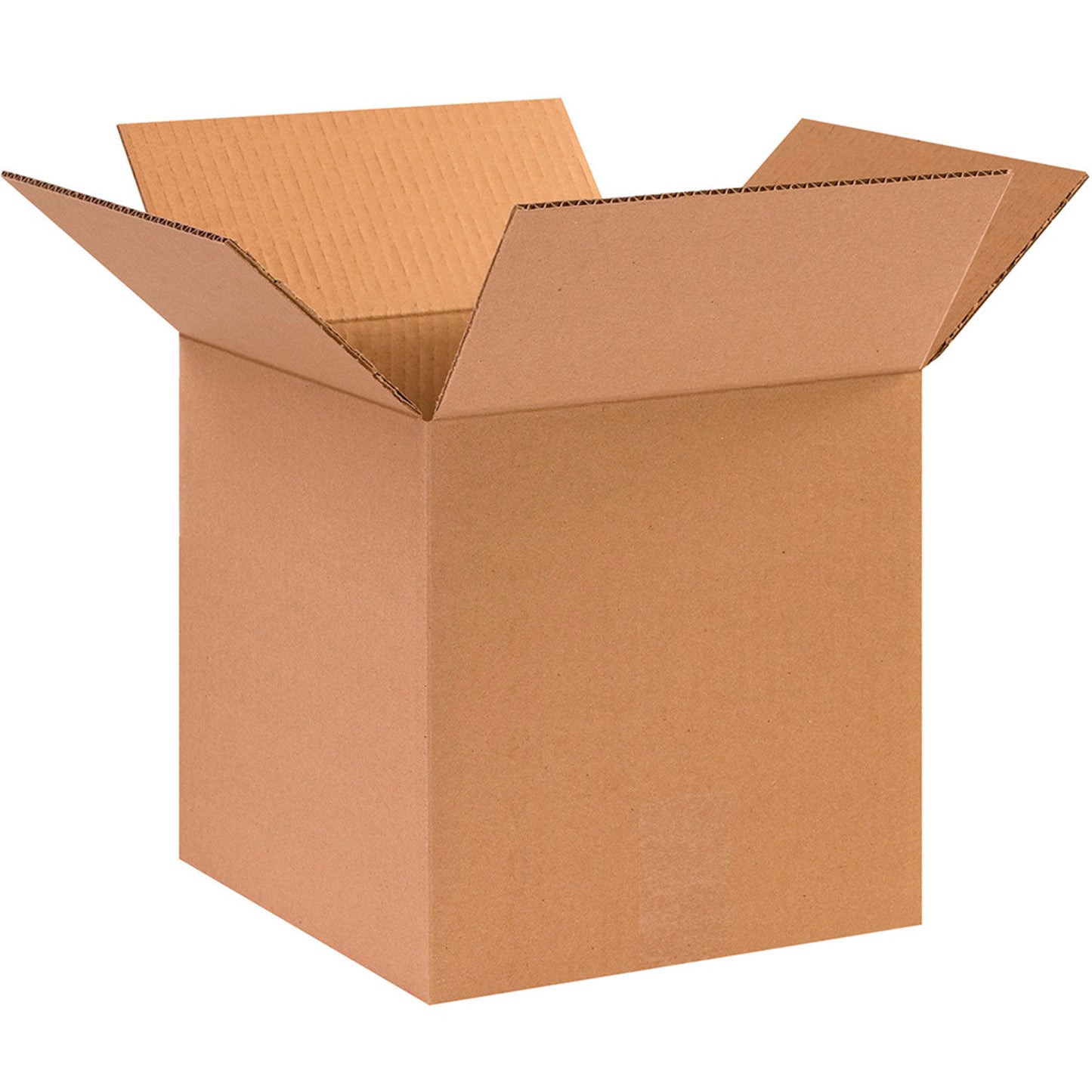 Global Industrial Cube Cardboard Corrugated Boxes, 10"L x 10"W x 10"H, Kraft (WBB012951)