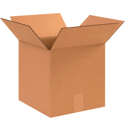 Global Industrial Cube Cardboard Corrugated Boxes, 12"L x 12"W x 12"H, Kraft (WBB0012957)