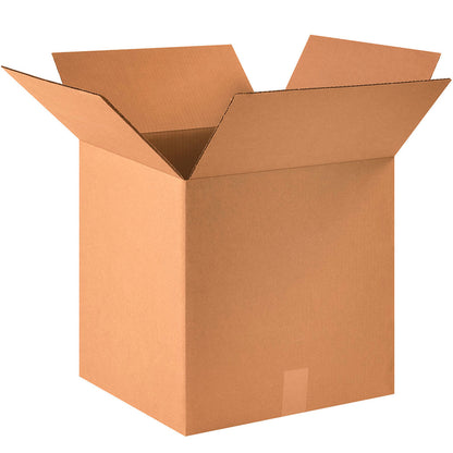 Global Industrial Cube Cardboard Corrugated Boxes, 16"L x 16"W x 16"H, Kraft (WBB0068740)