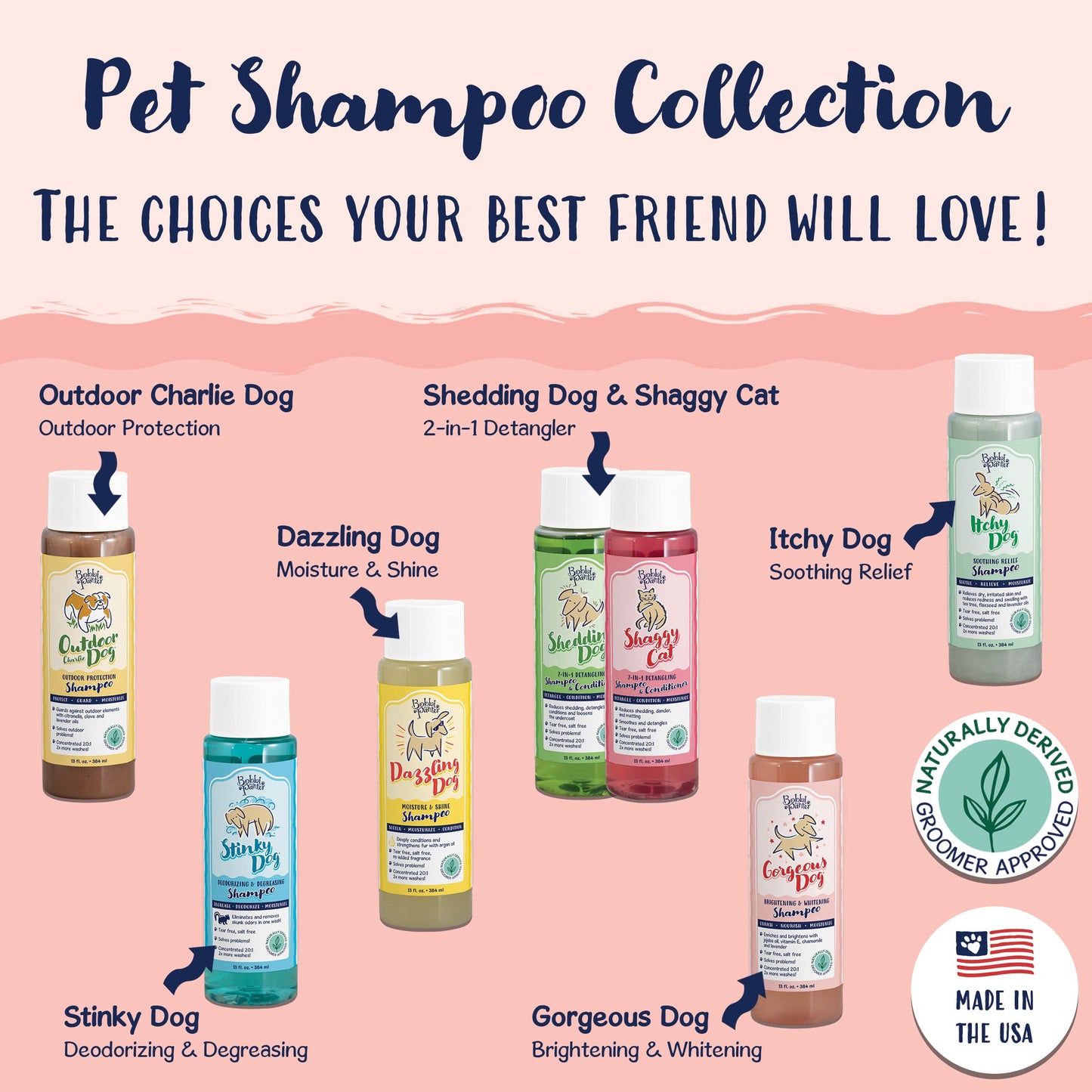 Bobbi Panter® Signature Gorgeous Dog Shampoo Chamomile (13 oz), 12/Case (BP00000-CS)