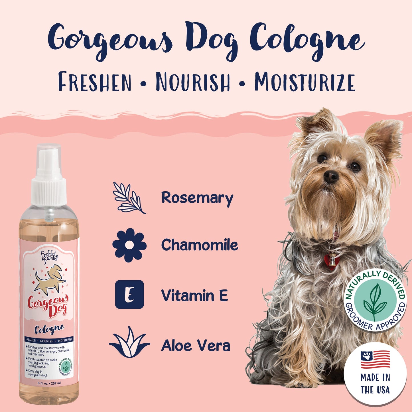 Bobbi Panter® Signature Gorgeous Dog Cologne, 8 oz Bottle (HOSBP00005)