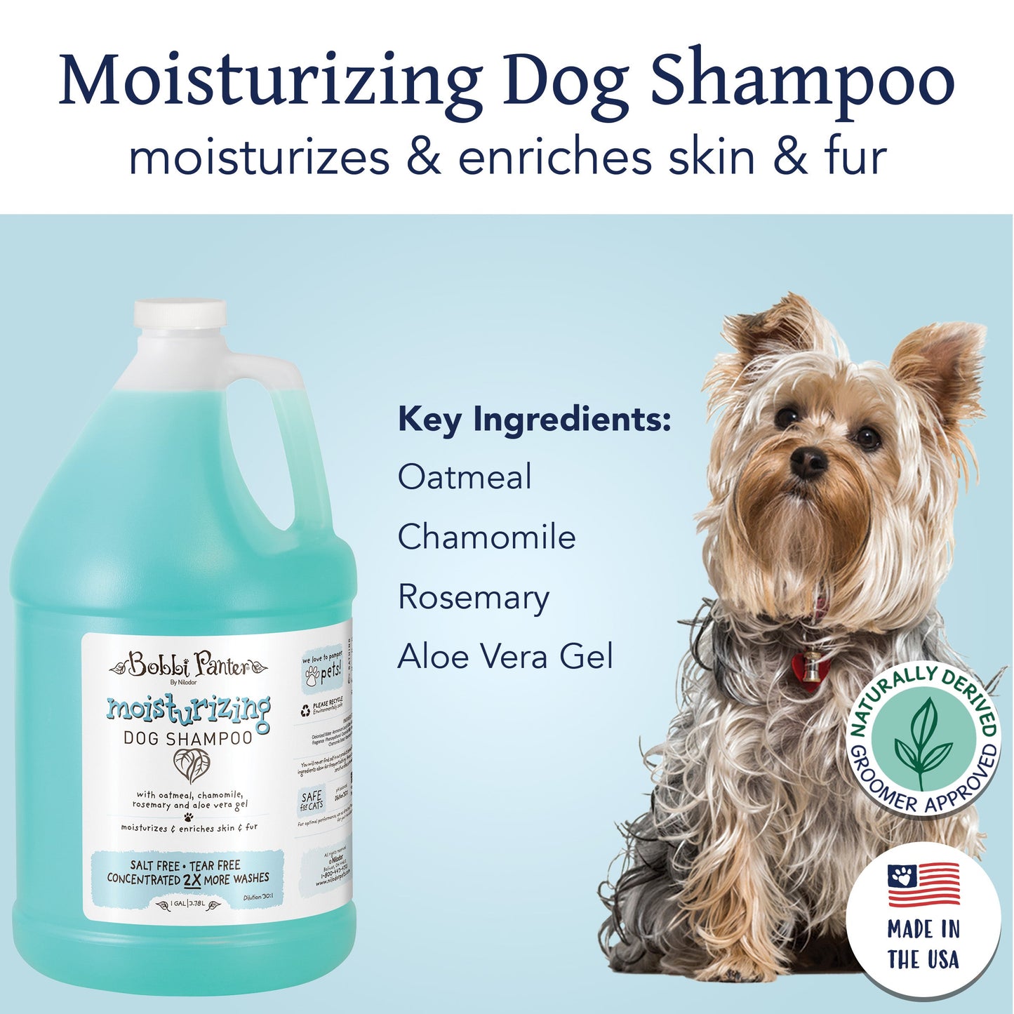 Bobbi Panter® Botanicals Moisturizing Dog Shampoo Chamomile, 1 Gallon (HOSBP00007)