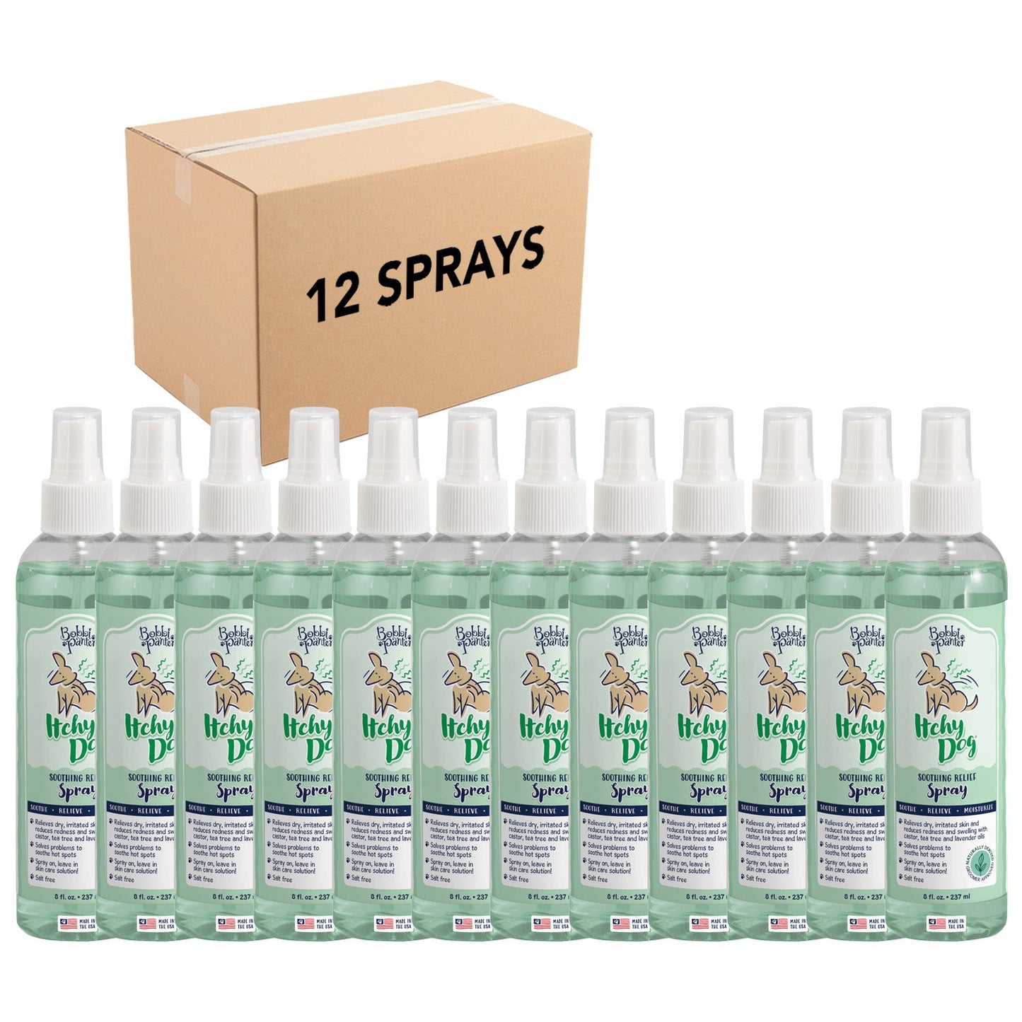 Bobbi Panter® Signature Itchy Dog Spray, Tea Tree/Lavender, 8 oz Bottle (HOSBP00015)