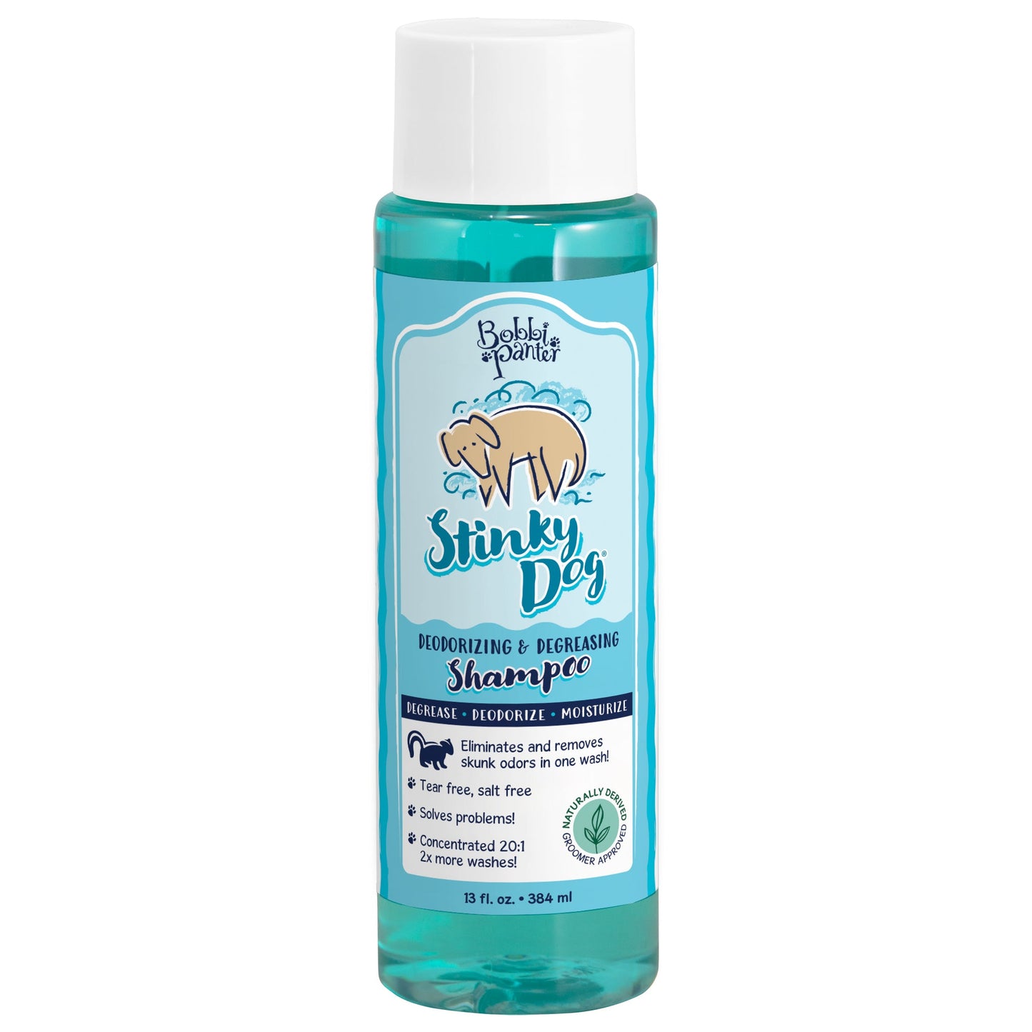 Bobbi Panter (Professional) Signature STINKY Dog Shampoo Vegetable Extract, Oat Protein, Vitamin E, Aloe Vera, Lavender Oil and Rosemary 13 oz (BP00020)
