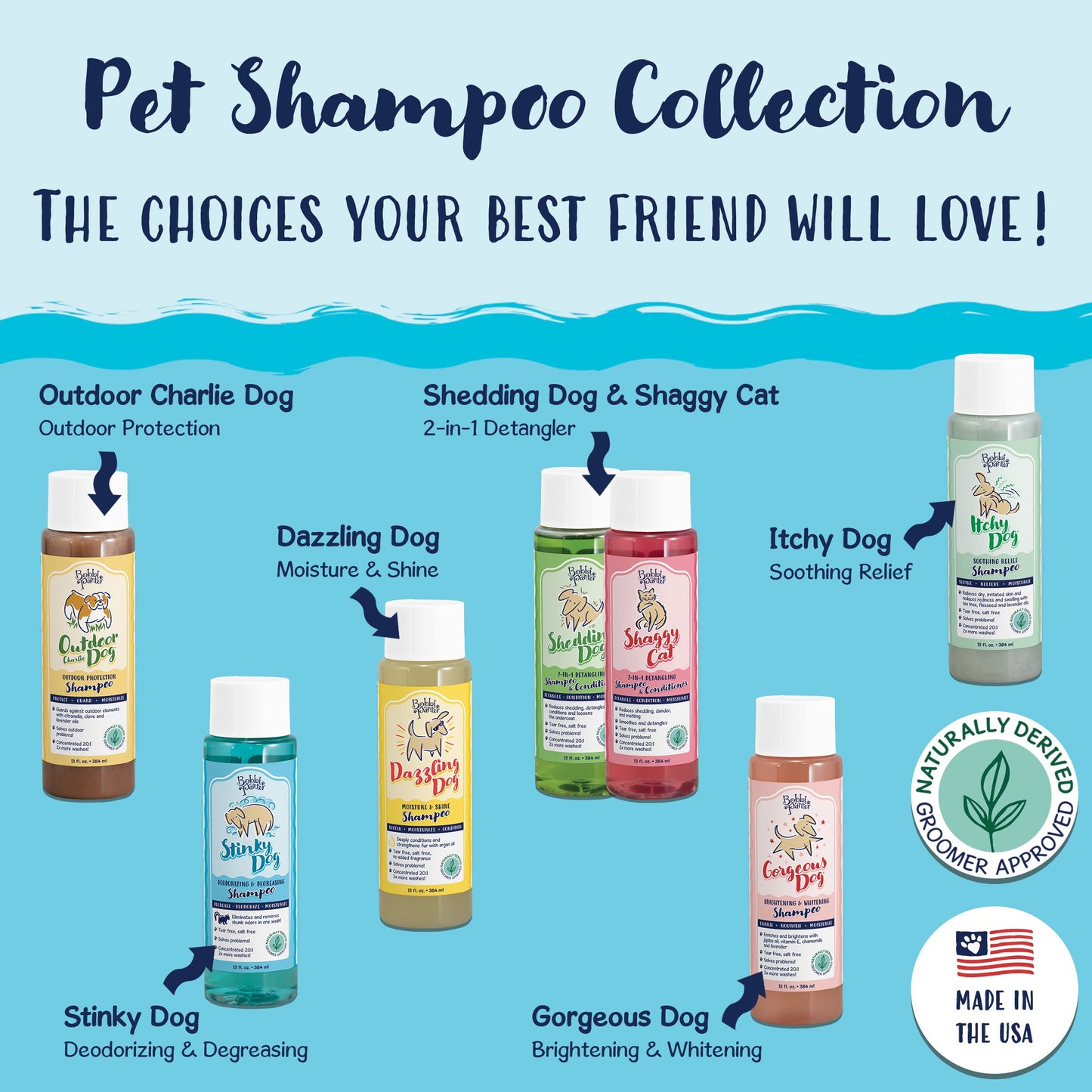 Bobbi Panter® Signature Stinky Dog Shampoo Lavender Rosemary (13 oz), 12/Case (BP00020-CS)