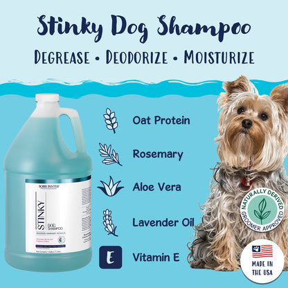 Bobbi Panter® Signature Stinky Dog Shampoo, Lavender/Rosemary, 4/Case (HOSBP00021-CS)