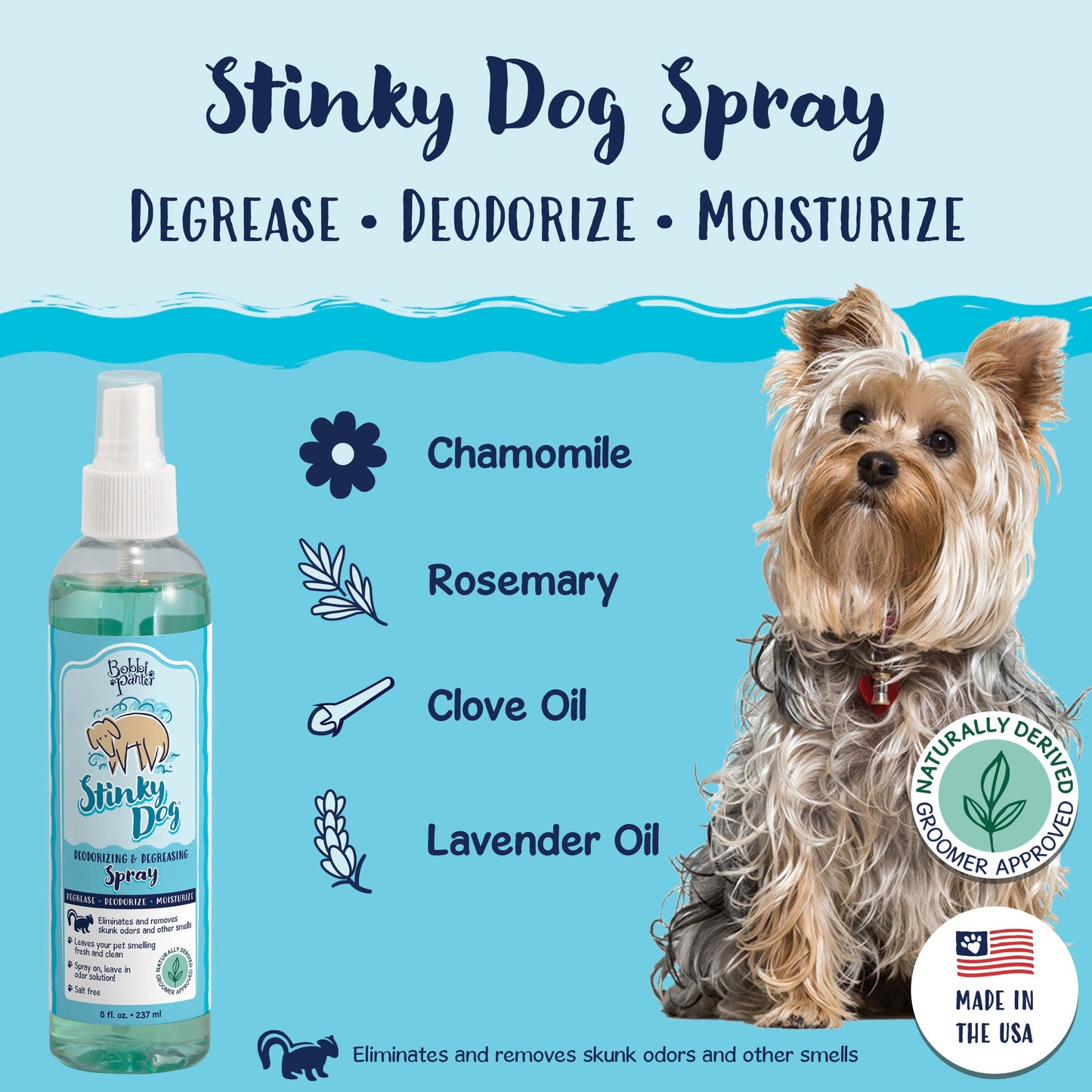 Bobbi Panter® Signature Stinky Dog Deodorizing Spray 8oz (HOSBP00025)