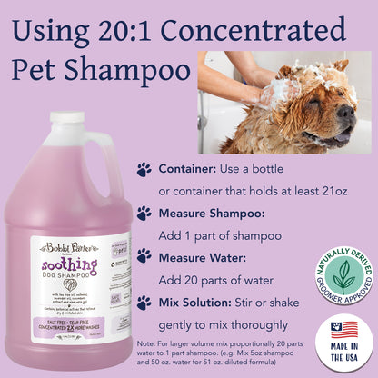 Bobbi Panter® Botanicals Soothing Dog Shampoo, Lavender/Cucumber (Gallon), 4/Case (BP00027-CS)