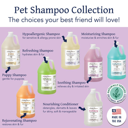 Bobbi Panter® Botanicals Soothing Dog Shampoo, Lavender/Cucumber (Gallon), 4/Case (BP00027-CS)