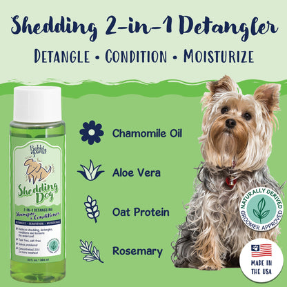 Bobbi Panter® Signature Deshedding Dog Shampoo Conditioner (13 oz), 12/Case (BP00030-CS)