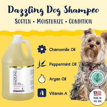 Bobbi Panter® Signature Dazzling Dog Shampoo, Argan Oil, Vitamin A, Geranium and Chamomile, 4/Case (HOSBP00033-CS)