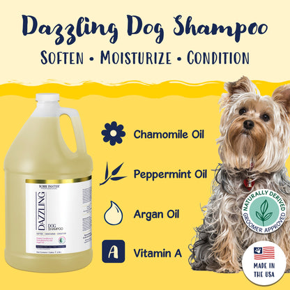 Bobbi Panter® Signature Dazzling Dog Shampoo, Argan Oil, Vitamin A, Geranium and Chamomile, 4/Case (HOSBP00033-CS)