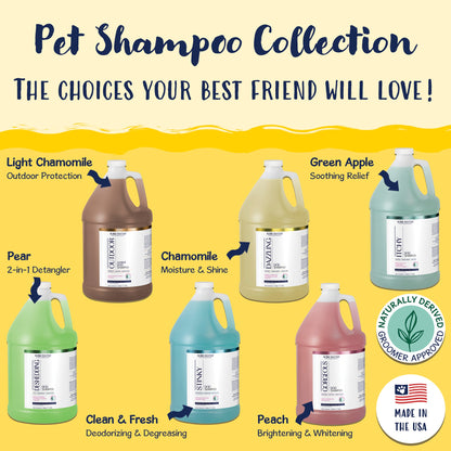 Bobbi Panter® Signature Dazzling Dog Shampoo, Argan Oil, Vitamin A, Geranium and Chamomile, 4/Case (HOSBP00033-CS)