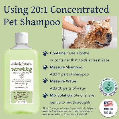 Bobbi Panter® Botanicals Refreshing Dog Shampoo Mint/Chamoile (14 oz), 12/Case (BP00036-CS)