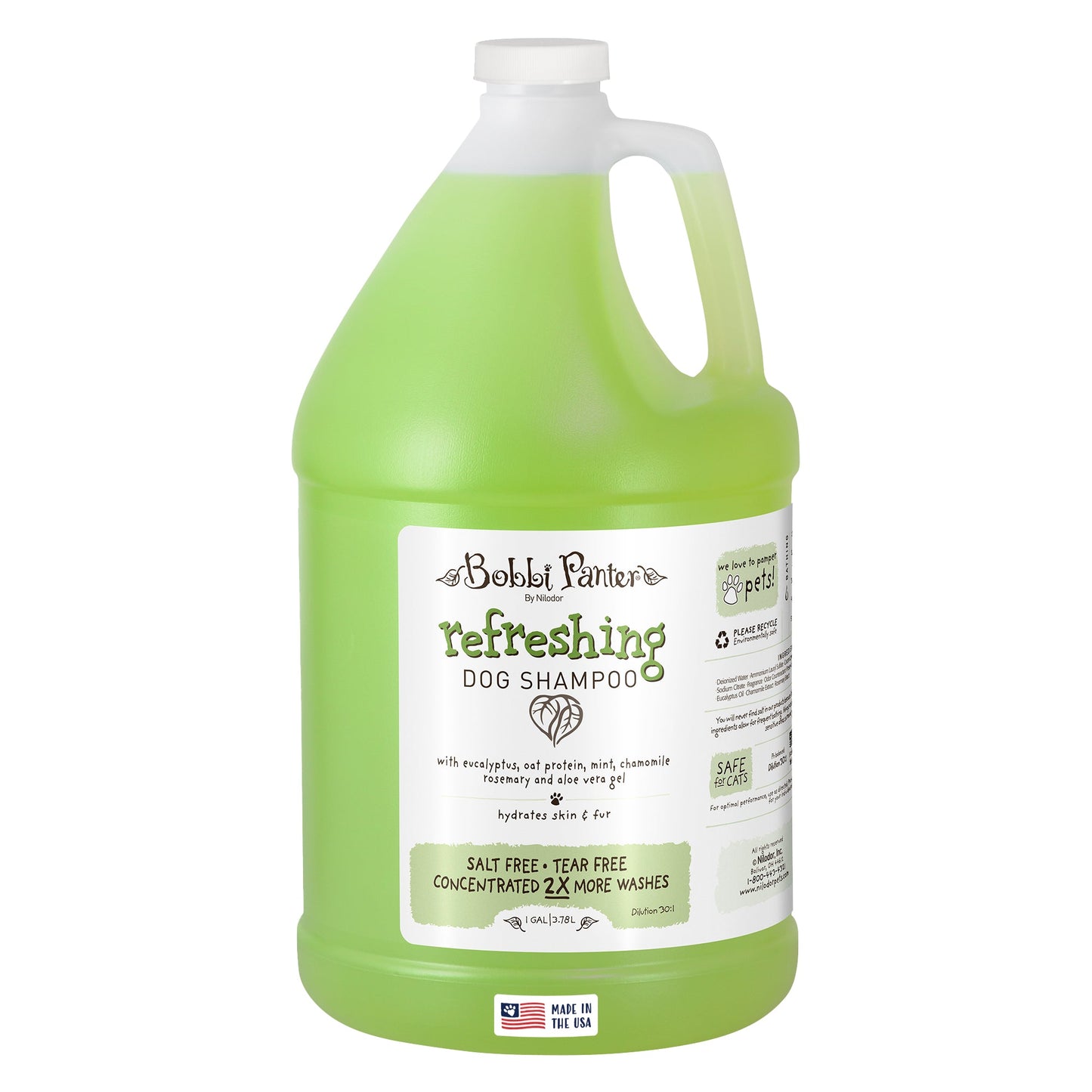 Bobbi Panter® Botanicals Refreshing Dog Shampoo Mint/Chamoile (Gallon), 4/Case (BP00037-CS)
