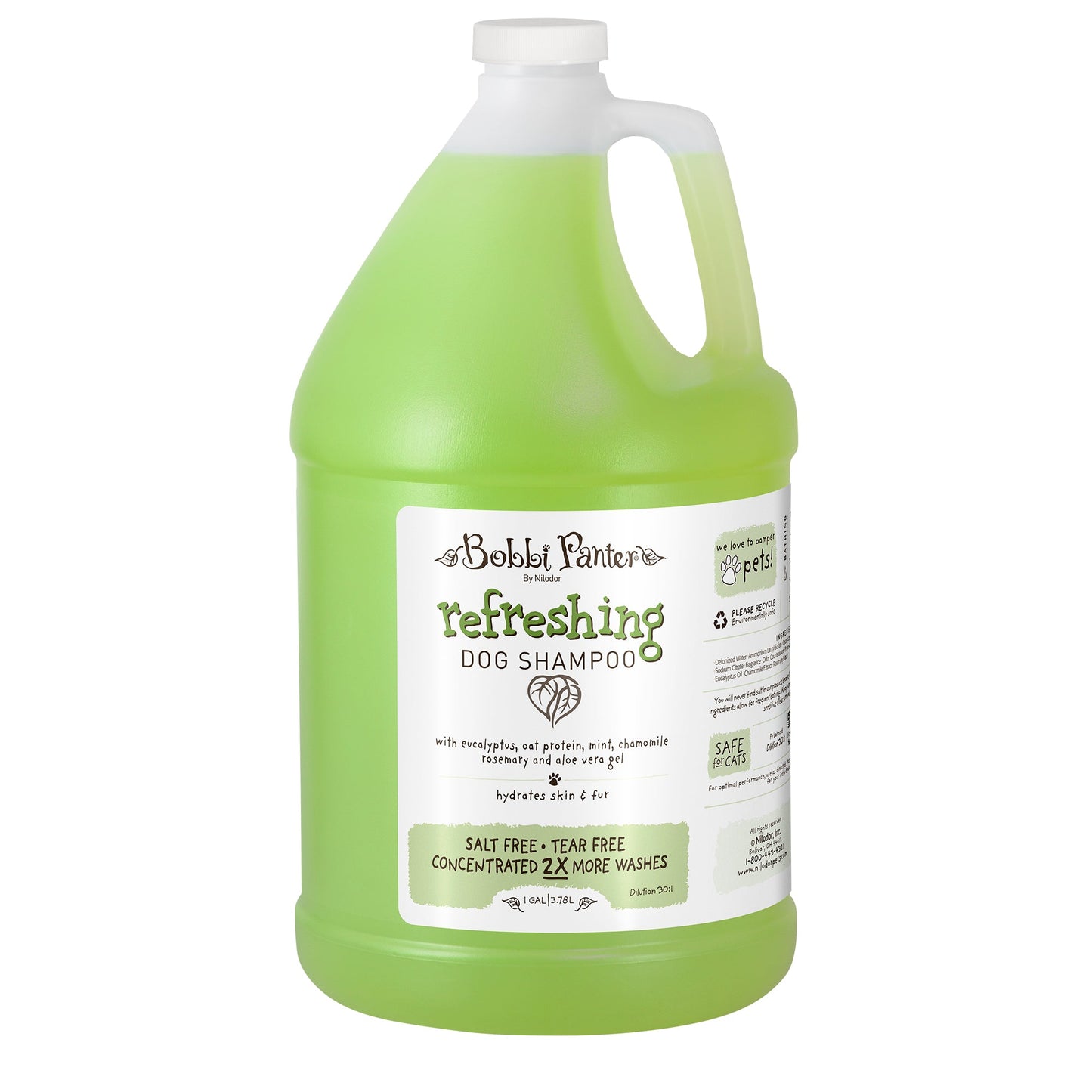 Bobbi Panter® Botanicals Refreshing Dog Shampoo Mint/Chamoile (Gallon), 4/Case (BP00037-CS)
