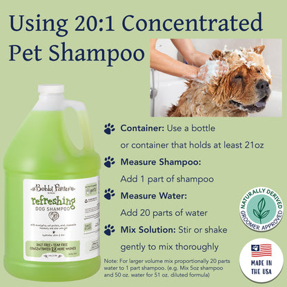 Bobbi Panter® Botanicals Refreshing Dog Shampoo Mint/Chamoile (Gallon), 4/Case (BP00037-CS)