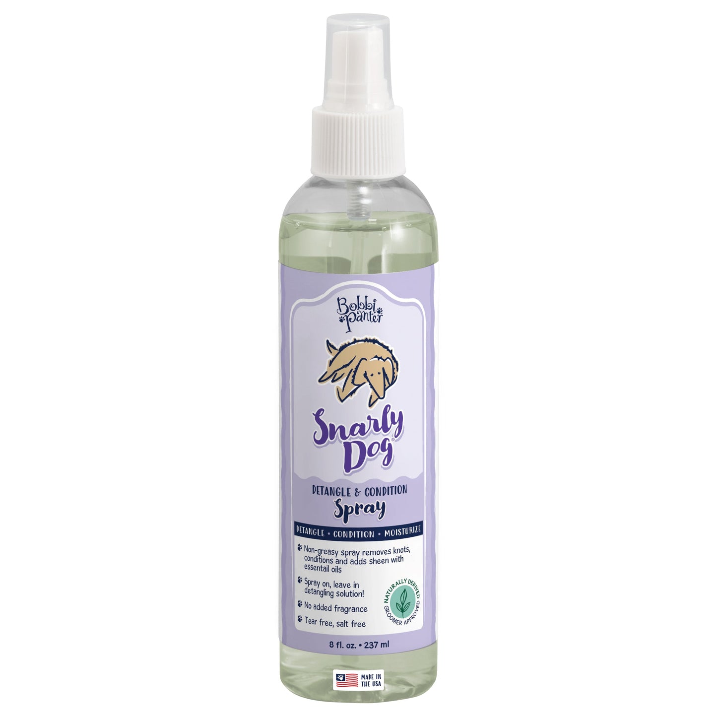 Bobbi Panter® Signature Snarly Dog Detangling Dog Grooming Spray 8oz (HOSBP00040)