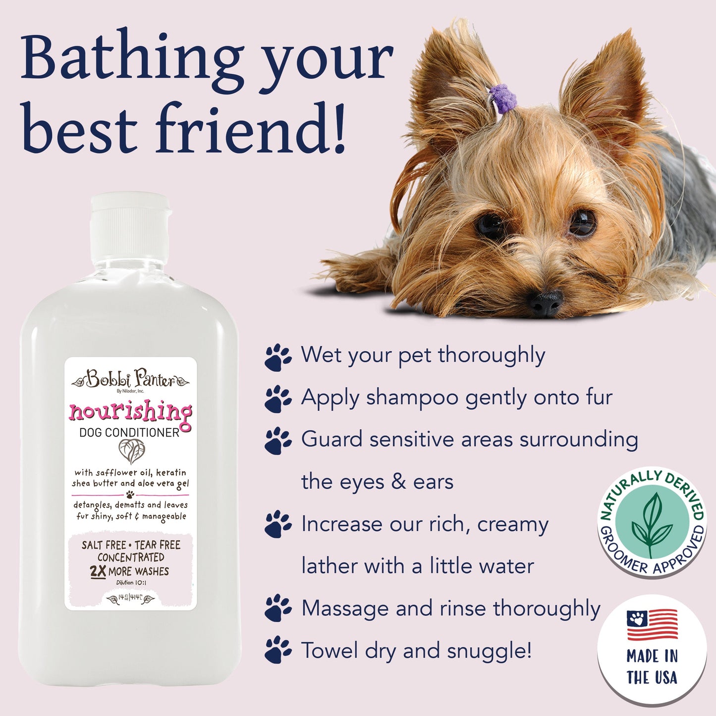 Bobbi Panter® Botanicals Nourishing Dog Conditioner Shea Butter (14 oz), 12/Case (BP00076-CS)