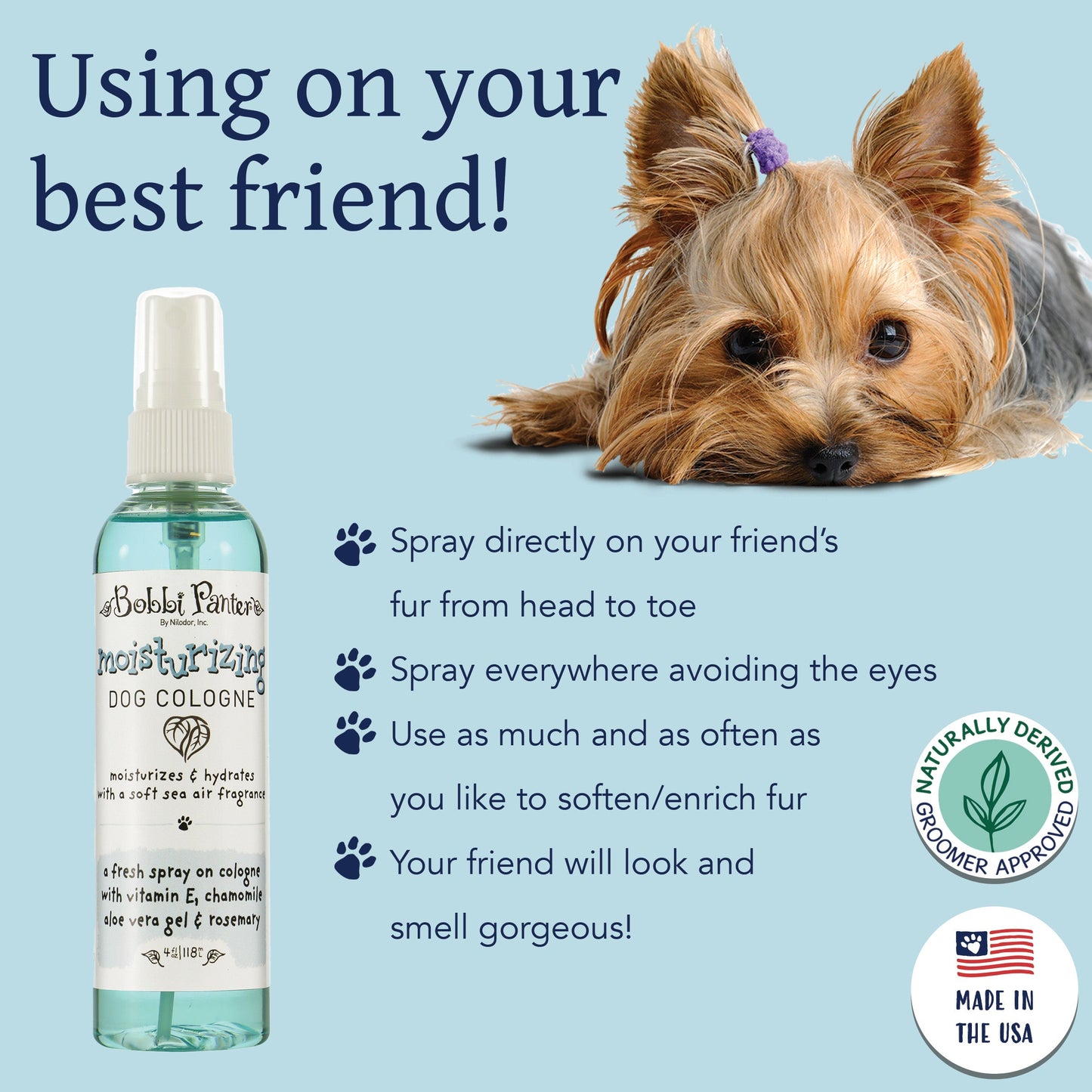 Bobbi Panter® Signature Moisturizing Dog Cologne, 12/Case (HOSBP00086-CS)