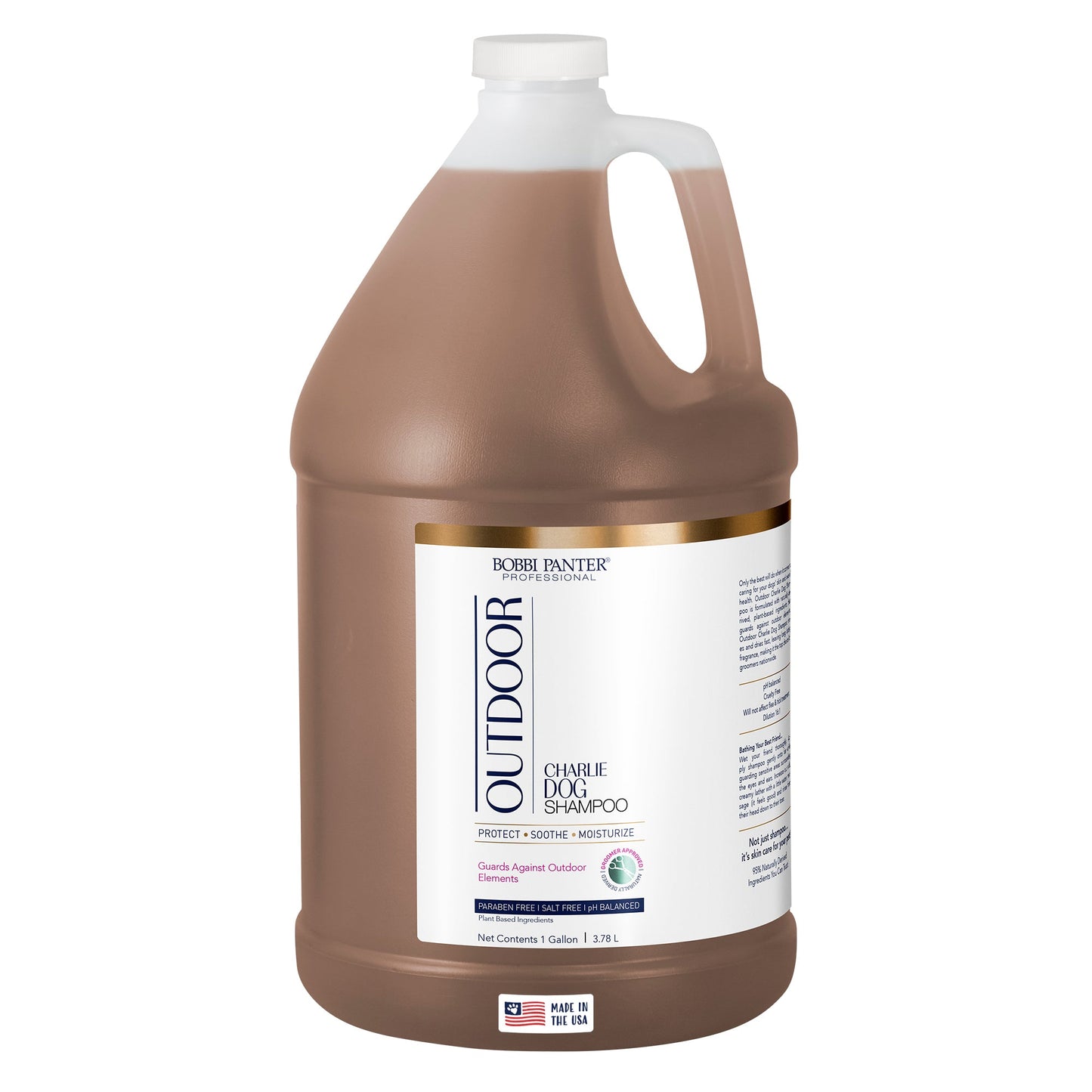Bobbi Panter® Signature Outdoor Dog (Charlie Dog) Shampoo (1 Gallon), Clove Oil, Lavender Oil, Cedarwood Oil, Citronella, 4/Case (BP00091-CS)