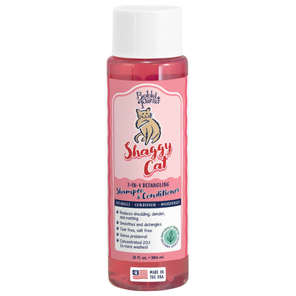 Bobbi Panter® Signature Shaggy Cat Shampoo & Conditioner, Vitamin E, Jojoba Oil, and Aloe Vera, 13 oz Bottle (HOSBP00097)