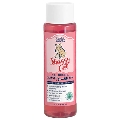 Bobbi Panter® Signature Shaggy Cat Shampoo & Conditioner (13 oz), Vitamin E, Jojoba Oil, and Aloe Vera, 12/Case (HOSBP00097-CS)